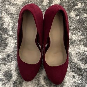 Forever 21 Shoes - Forever 21 Burgundy Wine Faux Suede Heels 8.5 Forever 21 Shoes - Forever 21 Burgundy Wine Faux Suede Heels 8.5